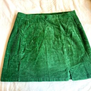 Green High Waisted Skirt